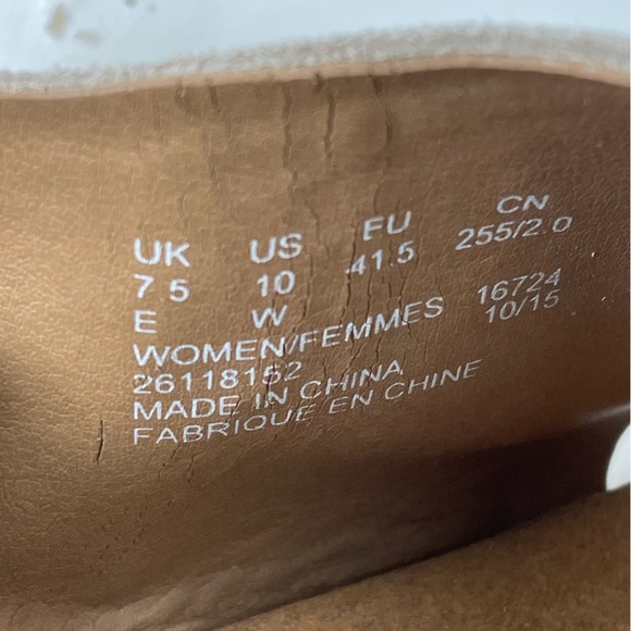 Clarks Helio Float Wedge Sandal in Tan Suede Size 10 Wide - Picture 8 of 13